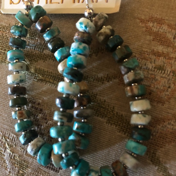 Lil Bee’s Bohemian Stone Loop Earrings- 664 $25 or $20 w/offer - Picture 2 of 2